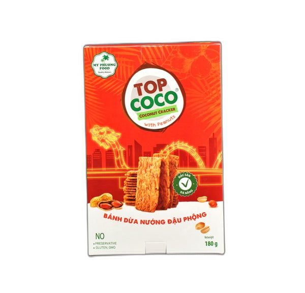 Coconut cracker Peanuts 180g Top Coco