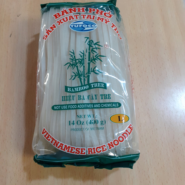 Bánh phở L - Fideos de arroz - Rice Noodles 5mm Bamboo Tree - Banh Pho 400g