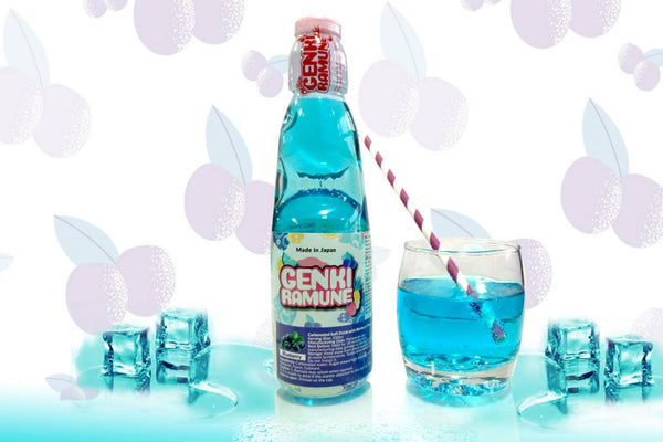 Bebida Genki Ramune Blueberry 200ml