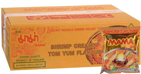 Box instant noodles 30x55gr creamy Tom Yum Mama